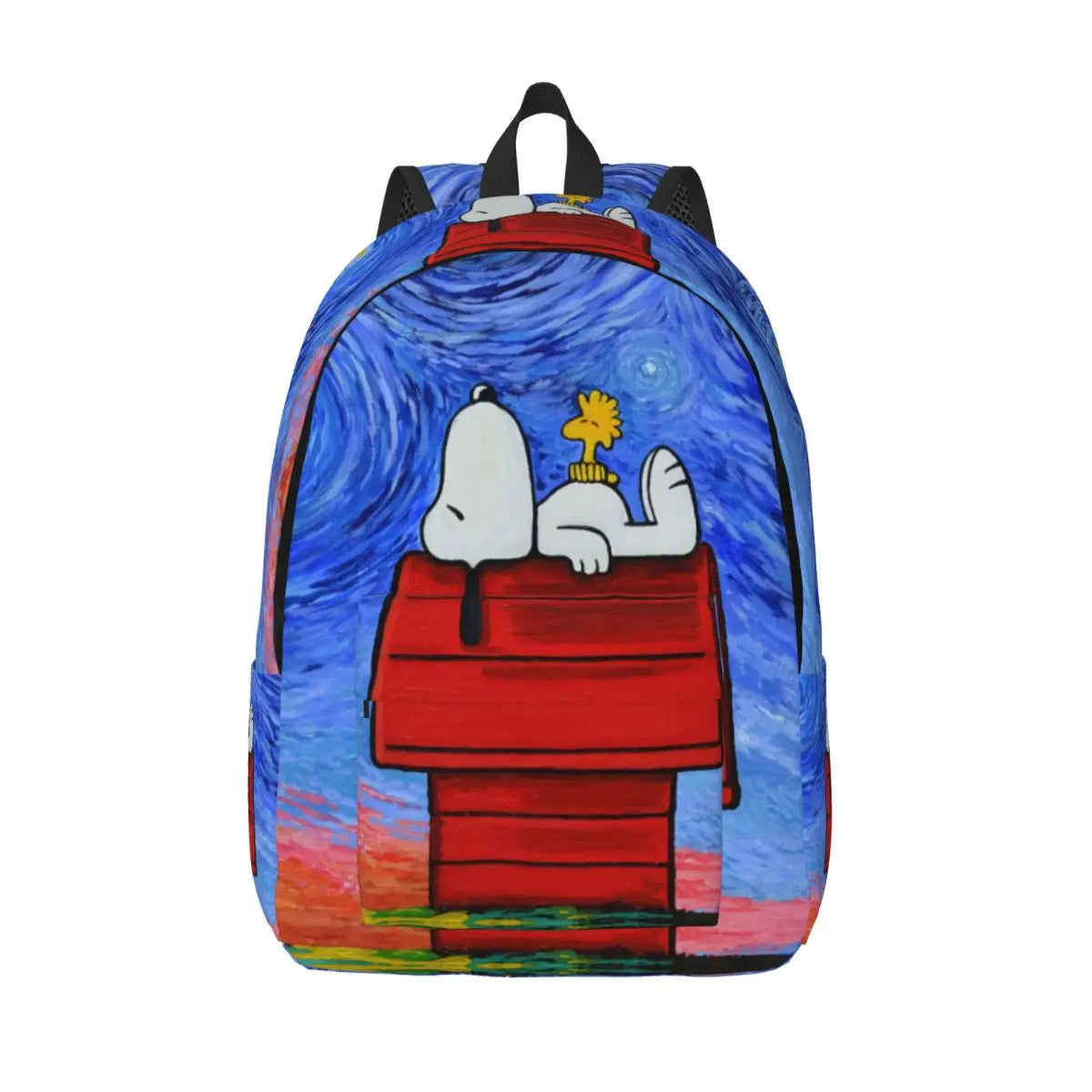 Custom Snoopys Woodstock Canvas Backpacks Women Men Basic Bookbag for College School Cartoon Bags