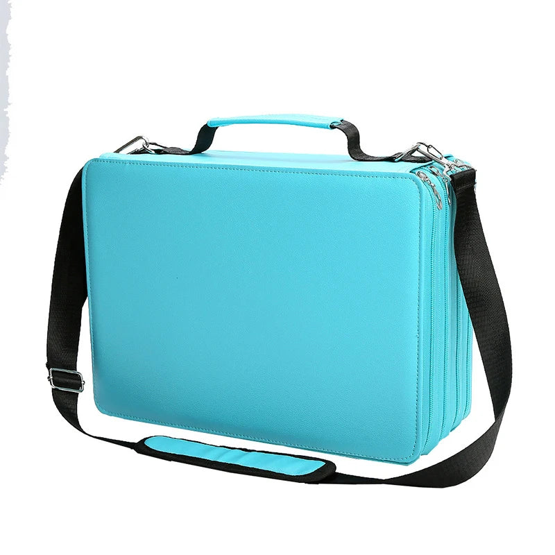 168/224 Holes Colored Pencil Case Felt Kit Marker Storage Bag Large Capacity Case Stationery Holder Student School Supplies New