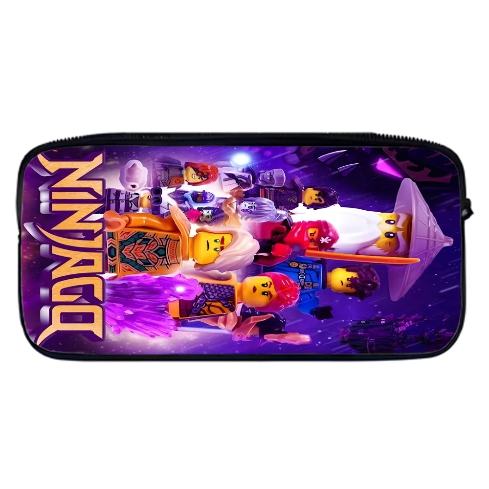Cartoon Game N-ninjagos Child School Backpack with Lunch Bags ,Pencil Bags ,School Bags for Boys Girls Best Gift