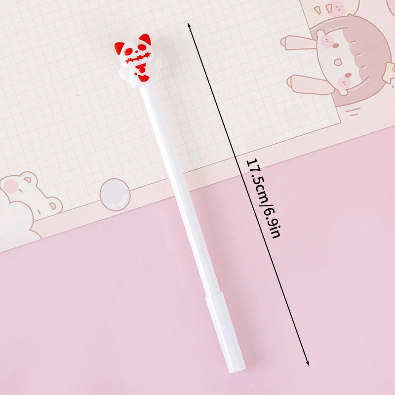 Creative Halloween Gifts 0.5mm Gel Pen Pumpkin Students Neutral Pen Mexic Day Of The Dead Party Gifts Students Prize Rewards