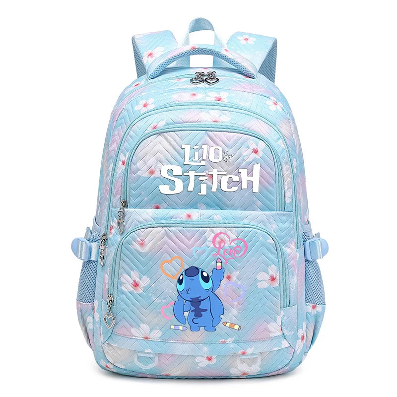 Lilo Stitch Schoolbag for Teenage Girls Bookbag Mochila Waterproof Women Backpack Female Travel Bag Backpacks