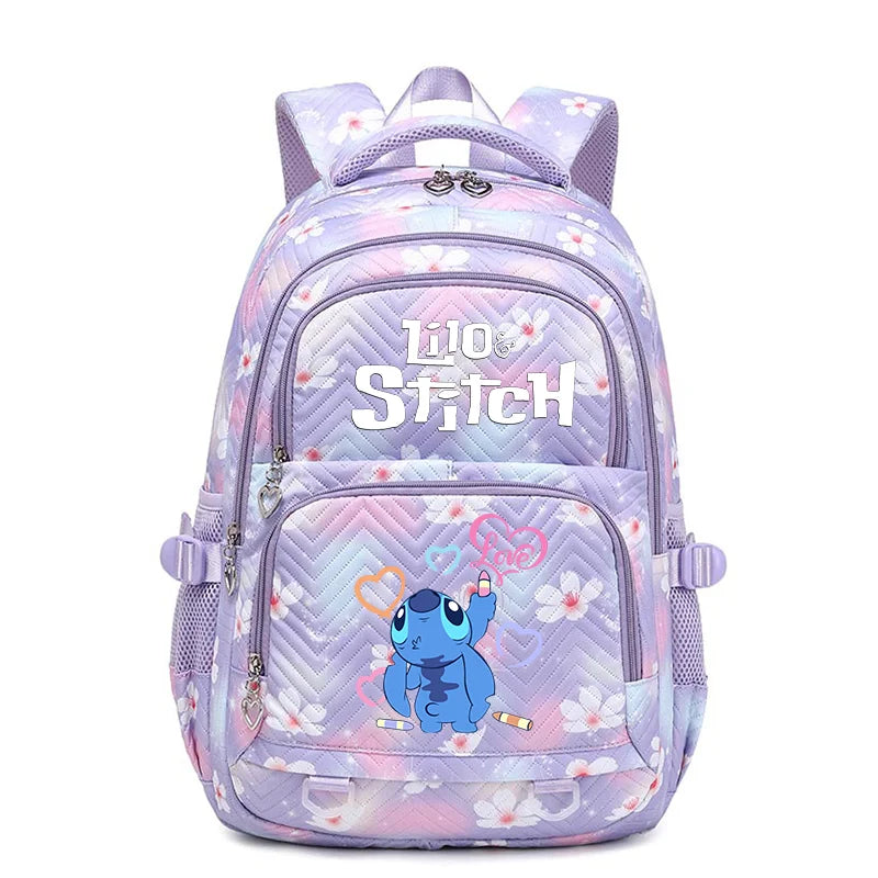 Lilo Stitch Schoolbag for Teenage Girls Bookbag Mochila Waterproof Women Backpack Female Travel Bag Backpacks