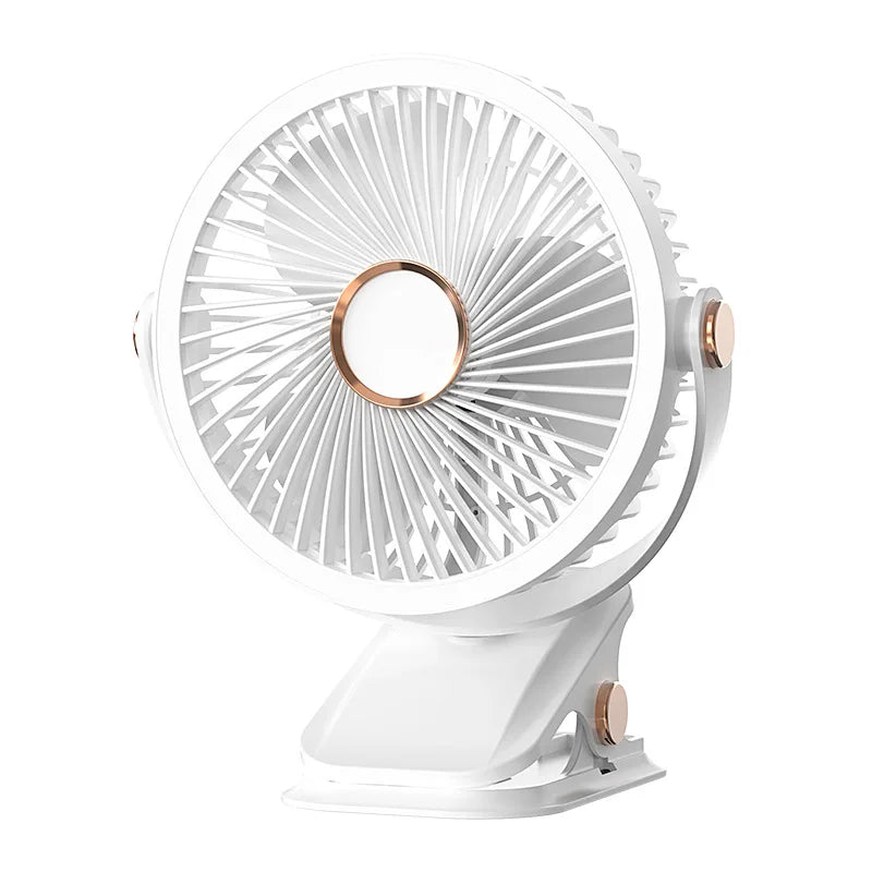 Night Light Fan - USB Charging Handheld & Clip Fan for Student Dormitory Office Desktop & Outdoor Use with Small Ceiling Design