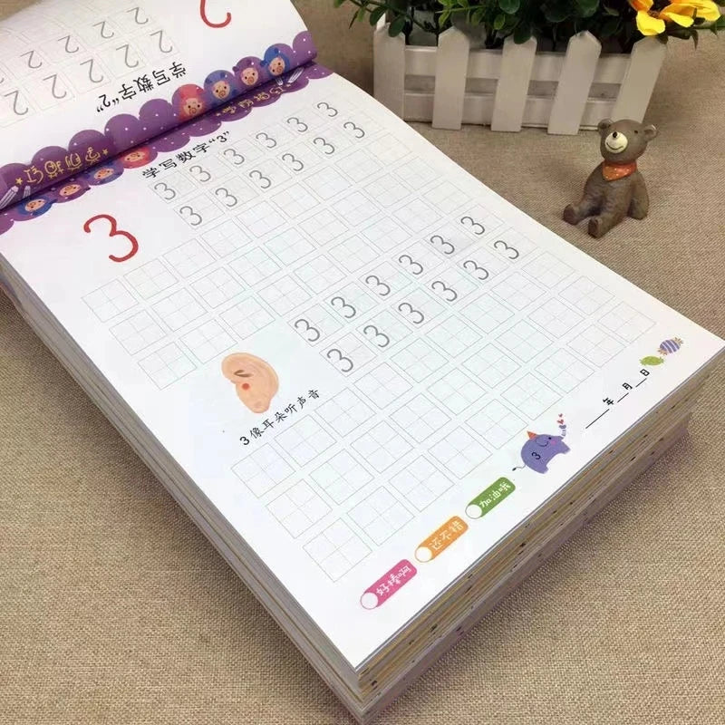 80 Pages Children's Addition and Subtraction Learning Math Students Handwriting Copybook Preschool Mathematics Exercise Book