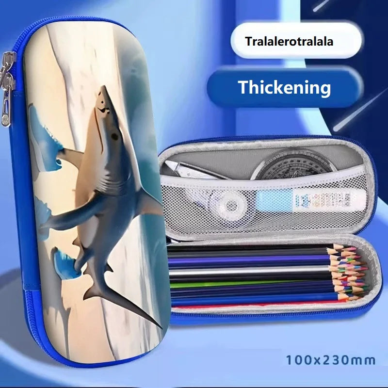 Italian Brainrot Theme Pencil Bags Tungtungtung Tralalerotralala Pen Bag School Stationery Set Pen Storage Box Multi layer Bag