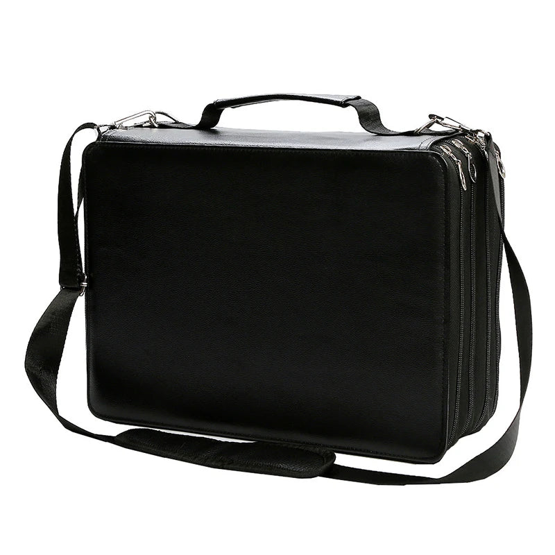 168/224 Holes Colored Pencil Case Felt Kit Marker Storage Bag Large Capacity Case Stationery Holder Student School Supplies New