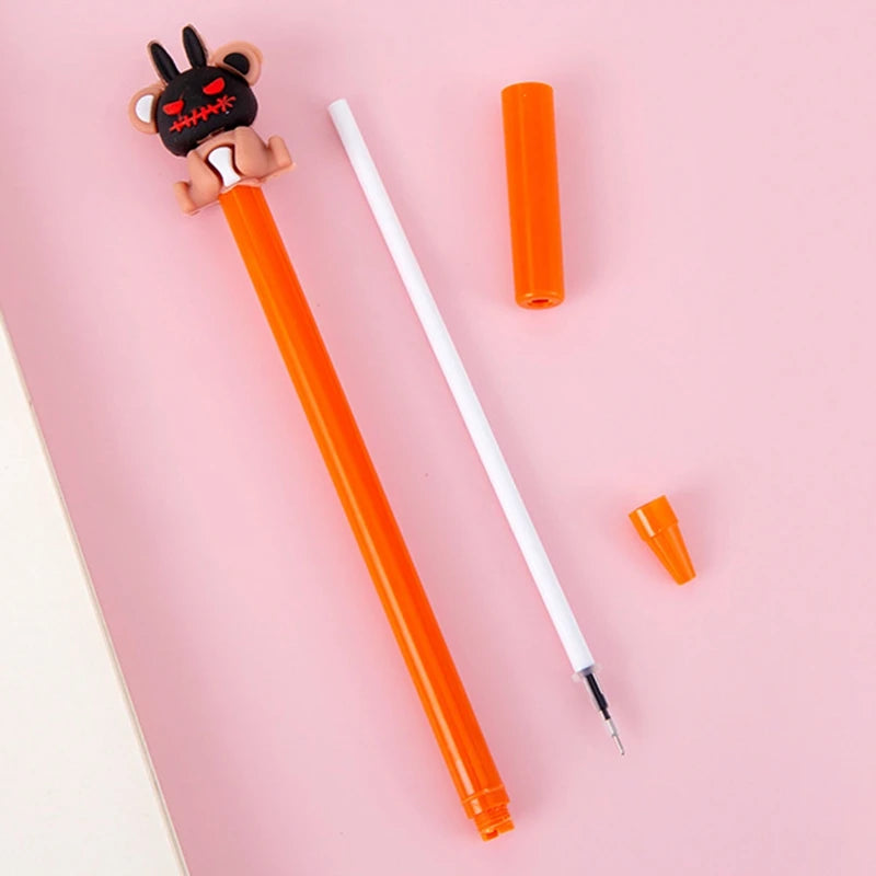 Creative Halloween Gifts 0.5mm Gel Pen Pumpkin Students Neutral Pen Mexic Day Of The Dead Party Gifts Students Prize Rewards