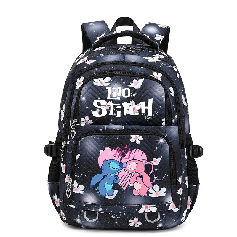 Lilo Stitch Schoolbag for Teenage Girls Bookbag Mochila Waterproof Women Backpack Female Travel Bag Backpacks