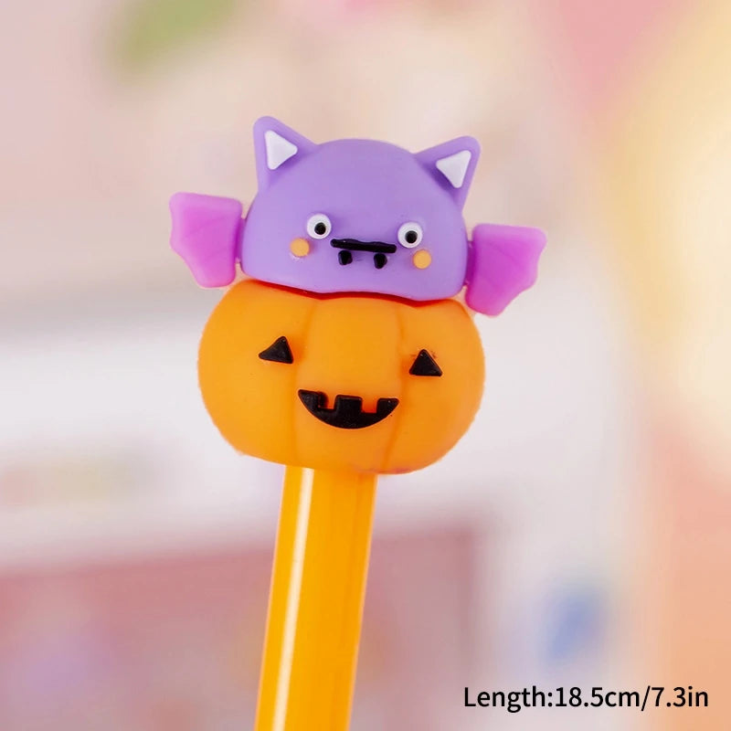 Creative Halloween Gifts 0.5mm Gel Pen Pumpkin Students Neutral Pen Mexic Day Of The Dead Party Gifts Students Prize Rewards