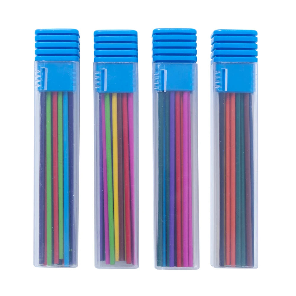 37Pcs 2.0MM Metal Mechanical Pencil with lead Art Drawing Design Automatic Drawing Special Pencil Student Office School Supplies