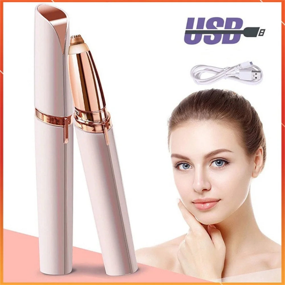 Electric Eyebrow Trimmer Eye Brow Shaper Pencil Face Hair Remover For Women Makeup Painless Automatic Eyebrow Shavers Depilator