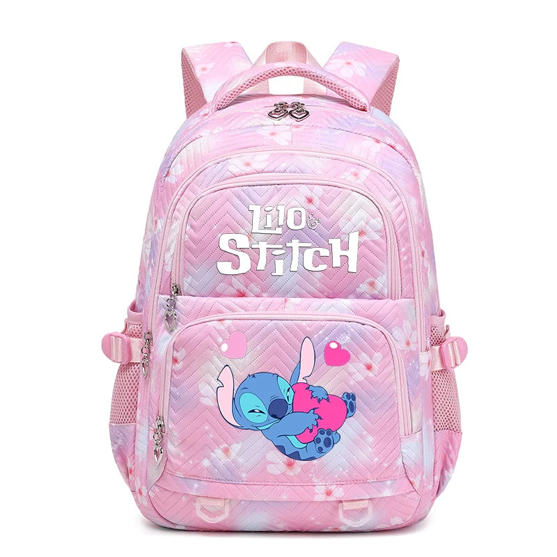 Lilo Stitch Schoolbag for Teenage Girls Bookbag Mochila Waterproof Women Backpack Female Travel Bag Backpacks