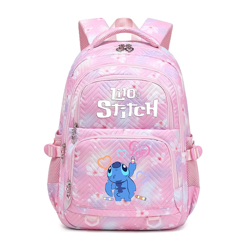 Lilo Stitch Schoolbag for Teenage Girls Bookbag Mochila Waterproof Women Backpack Female Travel Bag Backpacks