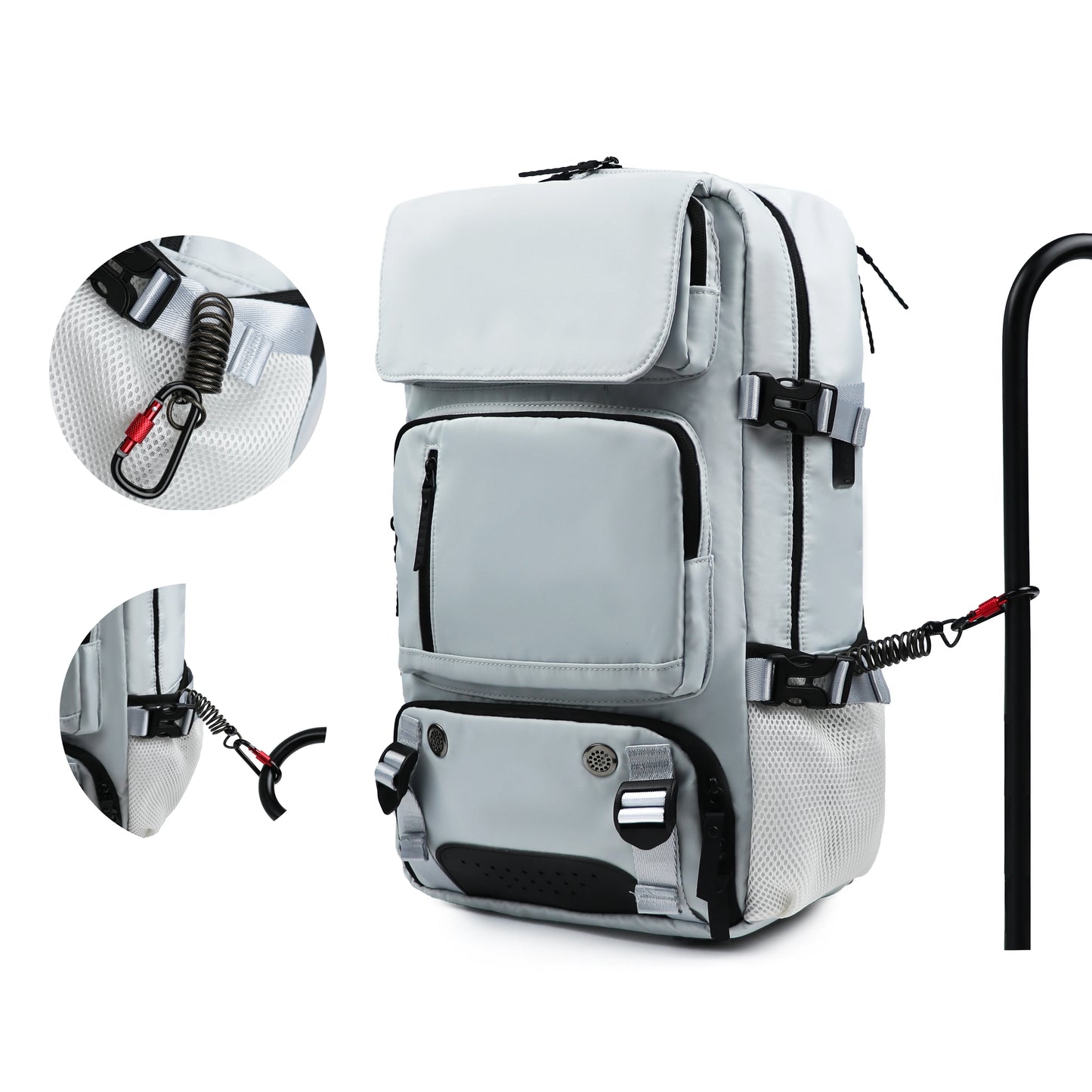XOKY Large Travel Backpack Boardable Backpack USB Charging Waterproof Outdoor Travel Backpack independent shoe compartment 8102