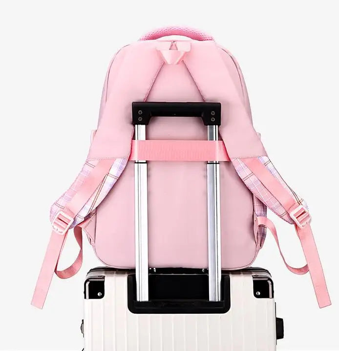 Lovely Kuromi Backpacks Children School Bags Girls Daypack Kids Teenager Bags Kawaii Waterproof Large Capacity Backpack
