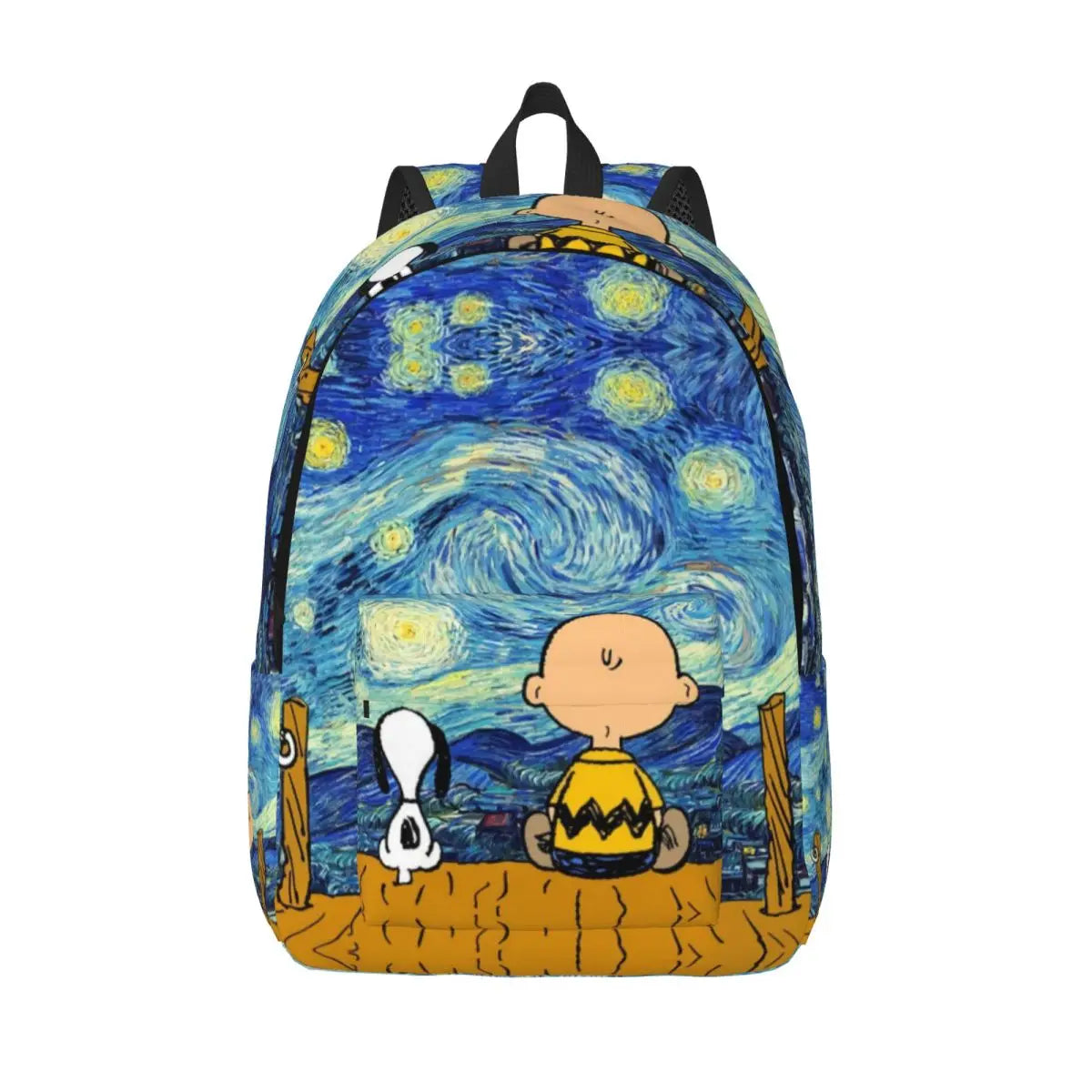 Custom Snoopys Woodstock Canvas Backpacks Women Men Basic Bookbag for College School Cartoon Bags