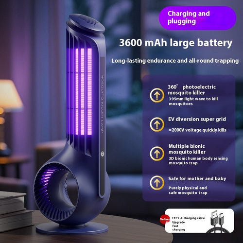 Usb Photocatalyst Mosquito Killing Lamp Electric Shock Two-in-one LED